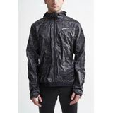 Craft - Lumen Wind Jacket - Zwart/Wit - Super Licht Materiaal - Met Capuchon