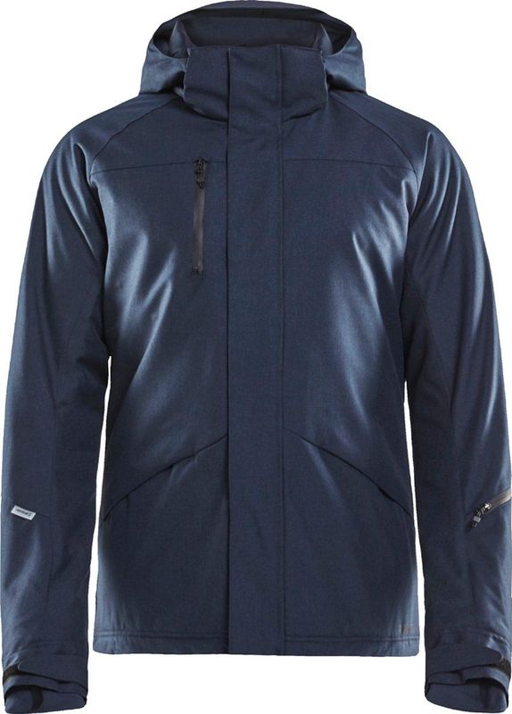 Craft - Mountain Padded - Herenjas - Dark Navy Melange - Gewatteerd - Waterafstotend - Winddicht