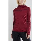 Craft - Eaze Sweat Hood - Vest - Rood - Snug Fit - Ademend