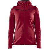 Craft - Eaze Sweat Hood - Vest - Rood - Snug Fit - Ademend