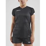 Tennisshirt Craft Women Pro Control Impact SS Tee W Black White-S