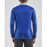 Craft - Pro Control Impact LS Tee - Tennisshirt - Cobolt Navy - 100% Gerecycled Polyester
