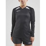 Craft - Pro Control Impact - Tennisshirt - Zwart - 100% Gerecycled Polyester