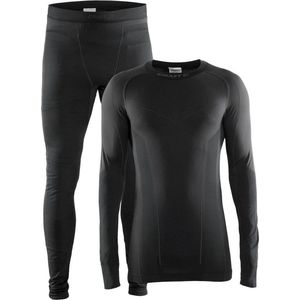 Craft - Seamless Zone Thermoset - Heren Thermoshirt - Zwart - Baselayer 2-pack