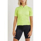 Craft Fietsshirt Korte Mouwen Dames Lime - ESSENCE JERSEY W SNAP