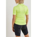 Craft Fietsshirt Korte Mouwen Dames Lime - ESSENCE JERSEY W SNAP