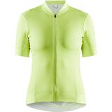 Craft Fietsshirt Korte Mouwen Dames Lime - ESSENCE JERSEY W SNAP