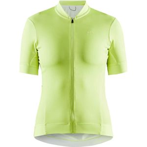 Craft Fietsshirt Korte Mouwen Dames Lime - ESSENCE JERSEY W SNAP