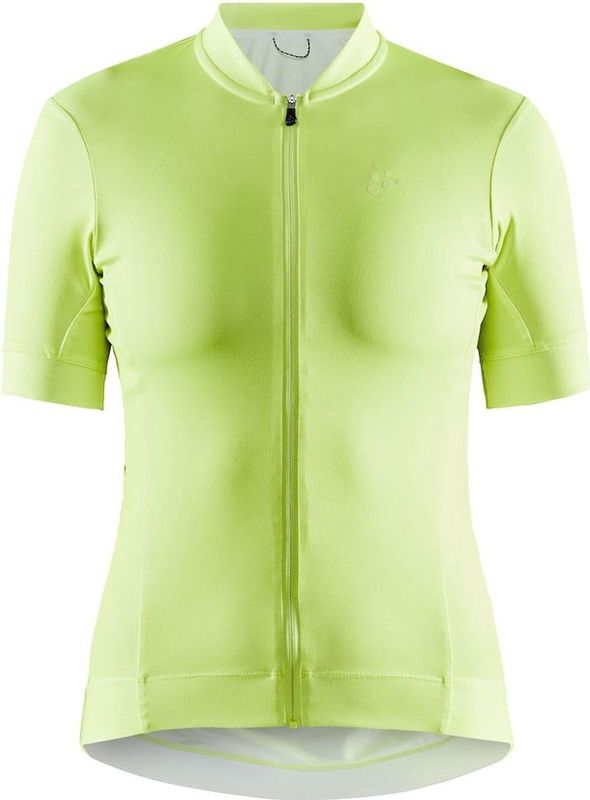 Craft Fietsshirt Korte Mouwen Dames Lime - ESSENCE JERSEY W SNAP