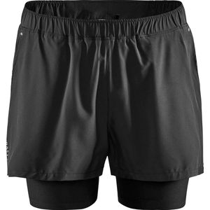 Craft - Adv Essence 2-In-1 Stretch Shorts - Black - Polyester Recycled