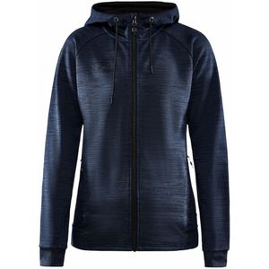 Craft - Adv Unify Fz Hood - Dames Jacket - Blaze Melange - Recycled Polyester