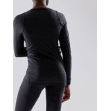 Craft - Core Wool Merino Set - Thermo-onderbroek - Black Melange - Merinowol en Polyester