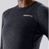 Craft - Core Wool Merino Set - Thermo-onderbroek - Black Melange - Merinowol en Polyester