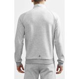 Craft - Core Soul Full Zip Jkt - Vest - Grey Melange - Katoen/Polyester/Elastaan