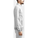 Craft - Core Soul Full Zip Jkt - Vest - Grey Melange - Katoen/Polyester/Elastaan