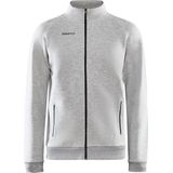 Craft - Core Soul Full Zip Jkt - Vest - Grey Melange - Katoen/Polyester/Elastaan