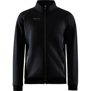 Craft Core Soul Full Zip Jacket - Zwart Casual Jack van Katoenmix