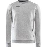 Craft - Core Soul Crew Sweatshirt - Trui - Grey Melange - Katoen/Polyester/Elastaan