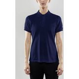 Craft - Core Blend - Poloshirt - Navy - 76% Katoen, 19% Polyester, 5% Elastaan