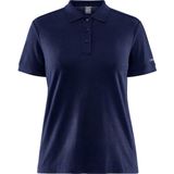 Craft - Core Blend - Poloshirt - Navy - 76% Katoen, 19% Polyester, 5% Elastaan