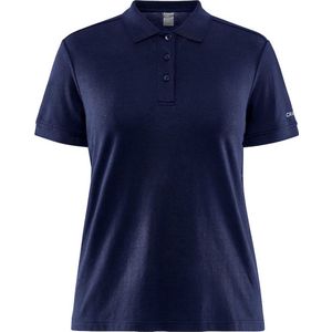 Craft - Core Blend - Poloshirt - Navy - 76% Katoen, 19% Polyester, 5% Elastaan