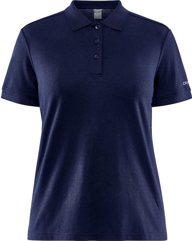 Craft - Core Blend - Poloshirt - Navy - 76% Katoen, 19% Polyester, 5% Elastaan