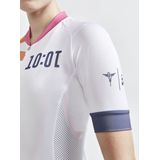 Craft - ADV HMC ENDUR GRAPHIC JERSEY - Sportshirt - Wit/Glory - Korte Mouw - Vrouwen