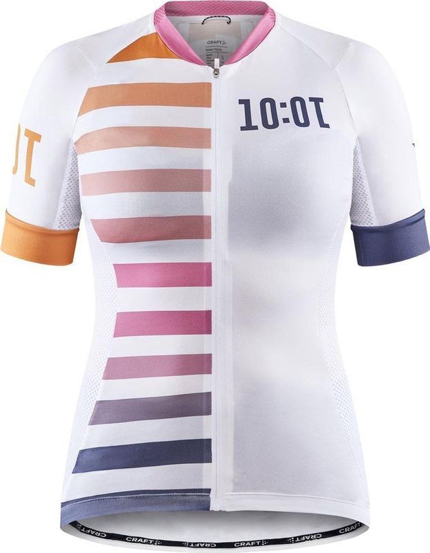 Craft - ADV HMC ENDUR GRAPHIC JERSEY - Sportshirt - Wit/Glory - Korte Mouw - Vrouwen