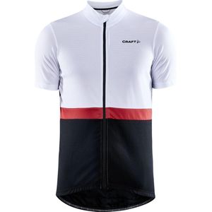 Craft Fietsshirt Korte Mouwen Heren Wit Zwart - CORE ENDUR JERSEY M WHITE BLACK