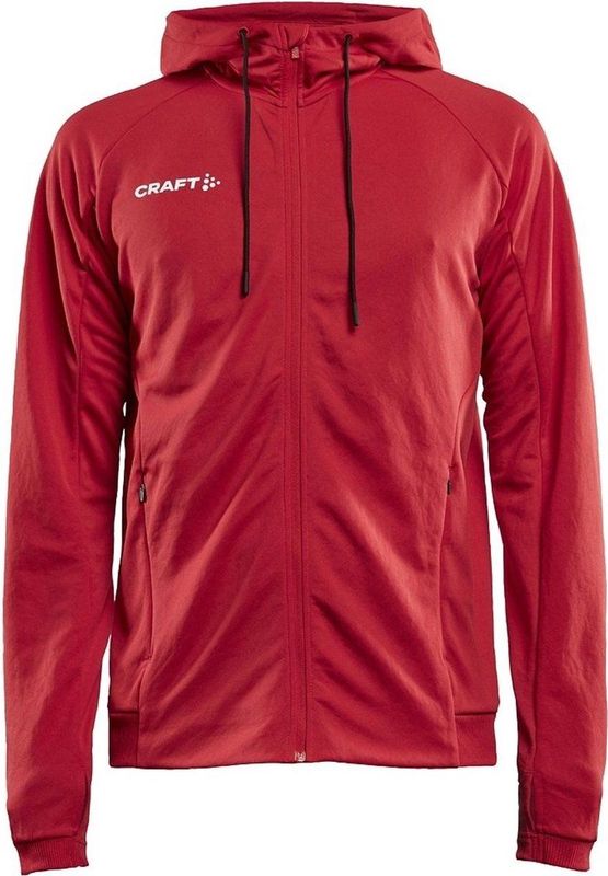 Craft - Evolve Hood Jacket - Trainingsjack - Bright Red - Polyester