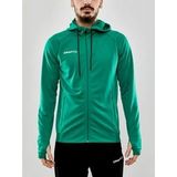 Trainingsjack Craft Men Evolve Hood Jacket Team Green-XXL
