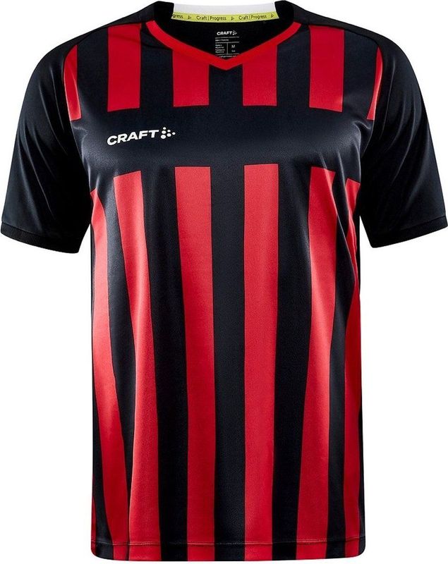 Craft Progress 2 0 Stripe Jersey M 1910175 - Black Bright Red
