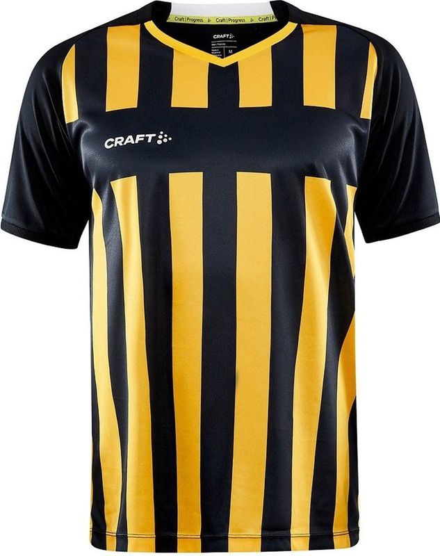 Craft Progress 2 0 Stripe Jersey M 1910175 - Black Sweden Yellow