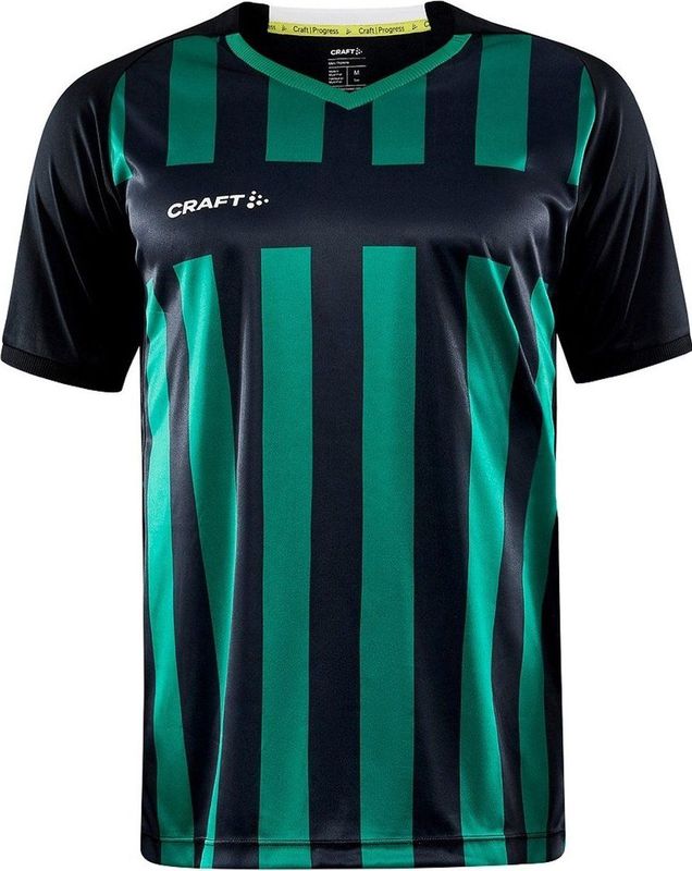 Craft Progress 2 0 Stripe Jersey M 1910175 - Black Team Green