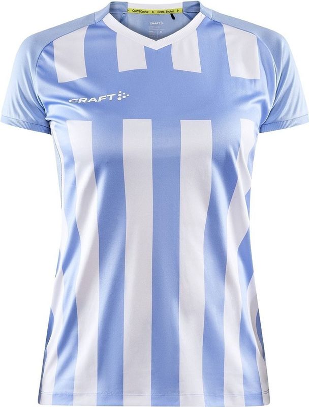 Craft Progress 2 0 Stripe Shirt Korte Mouw Dames - Hemelsblauw Wit