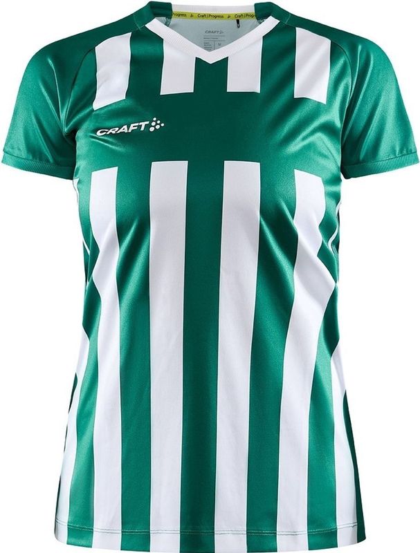 Craft Progress 2 0 Stripe Jersey 176 - Team Green White