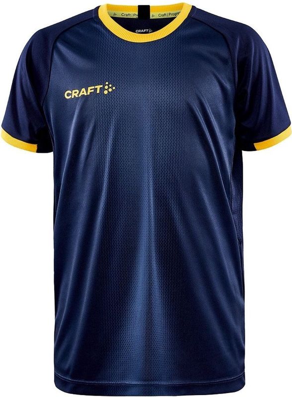 Craft Progress 2 0 Graphic Jersey JR 1910180 - Navy Sweden Yellow - 122 128