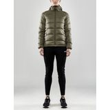 Craft Core Explore Donsjas Met Kap Dames - Khaki | Maat: XS