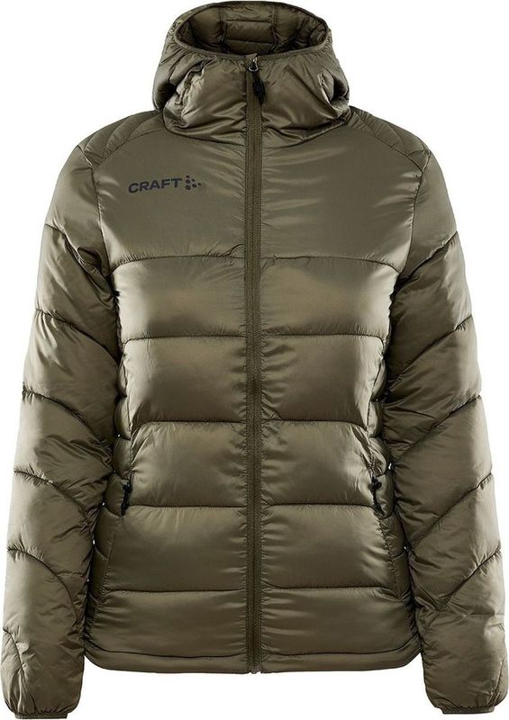 Craft Core Explore Donsjas Met Kap Dames - Khaki | Maat: XS