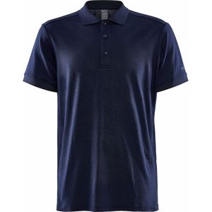 Craft - Core Blend - Poloshirt - Navy - Katoen/Polyester/Elastaan