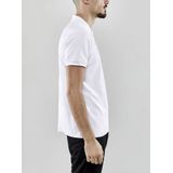 Craft - Core Blend - Poloshirt - Wit - Katoen/POLYESTER/Elastaan