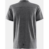 Craft - Core Blend - Poloshirt - Donkergrijs Melange - Katoen/Polyester/Elastaan
