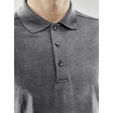 Craft - Core Blend - Poloshirt - Donkergrijs Melange - Katoen/Polyester/Elastaan