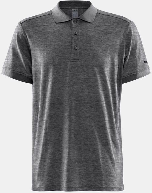 Craft - Core Blend - Poloshirt - Donkergrijs Melange - Katoen/Polyester/Elastaan