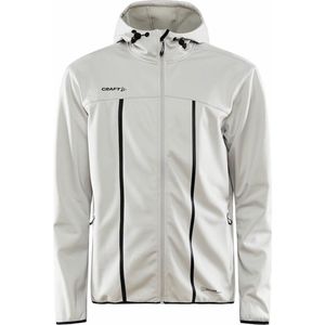 Craft ADV Explore Softshelljas voor heren, XL, Ash, winddicht, waterafstotend, voor dagelijks gebruik, 2 zijzakken, 1 binnenzak, overgangsjas voor heren