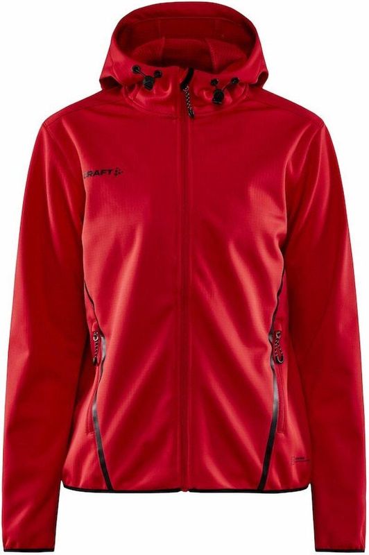 Craft ADV Explore Lychee Softshelljas voor dames, winddicht, waterafstotend, voor dagelijks gebruik, 2 zijzakken, 1 binnenzak, overgangsjas voor dames