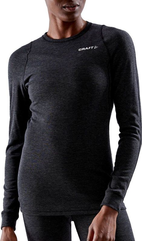 Craft - Core Wool Merino LS Tee - Thermoshirt - Heren - Zwart