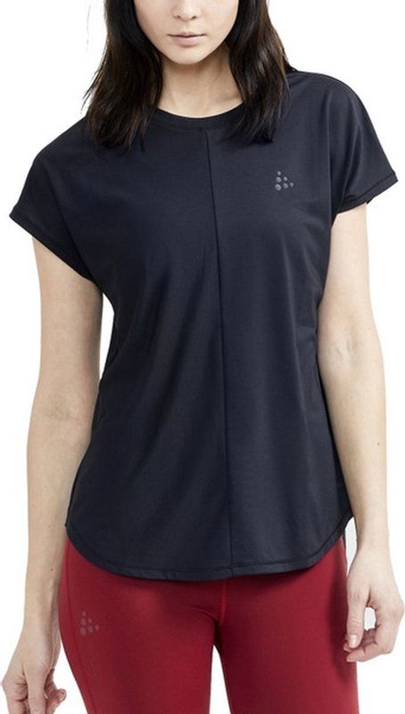 Craft Core Charge Rib Tee Dames - sportshirts - zwart