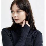 Craft Thermoshirt dames lange mouw met rits - Core dry - Zwart