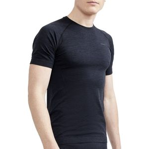 Craft Thermoshirt heren korte mouw Core dry active Baselayer thermisch sport shirt heren Zwart